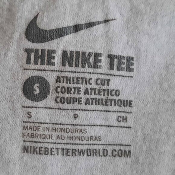 Nike 'JUST DO IT' Limited Edition Logo Short Sleeve Cotton Tee - White, Size S - Picture 10 of 15